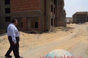 الدكتور ماجد نجم يجرى جولة تفقدية لمتابعة آخر مستجدات العمل بجامعة حلوان الأهلية